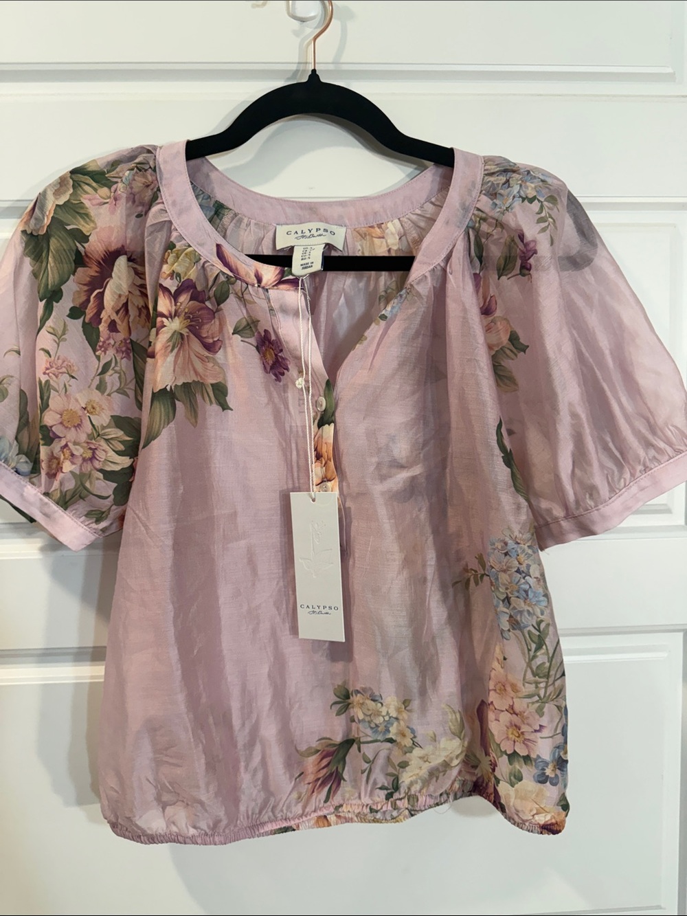 calypso st barth Floral Print Ruffle Embellishment Skirt Set small NWT - Picture 10 of 12